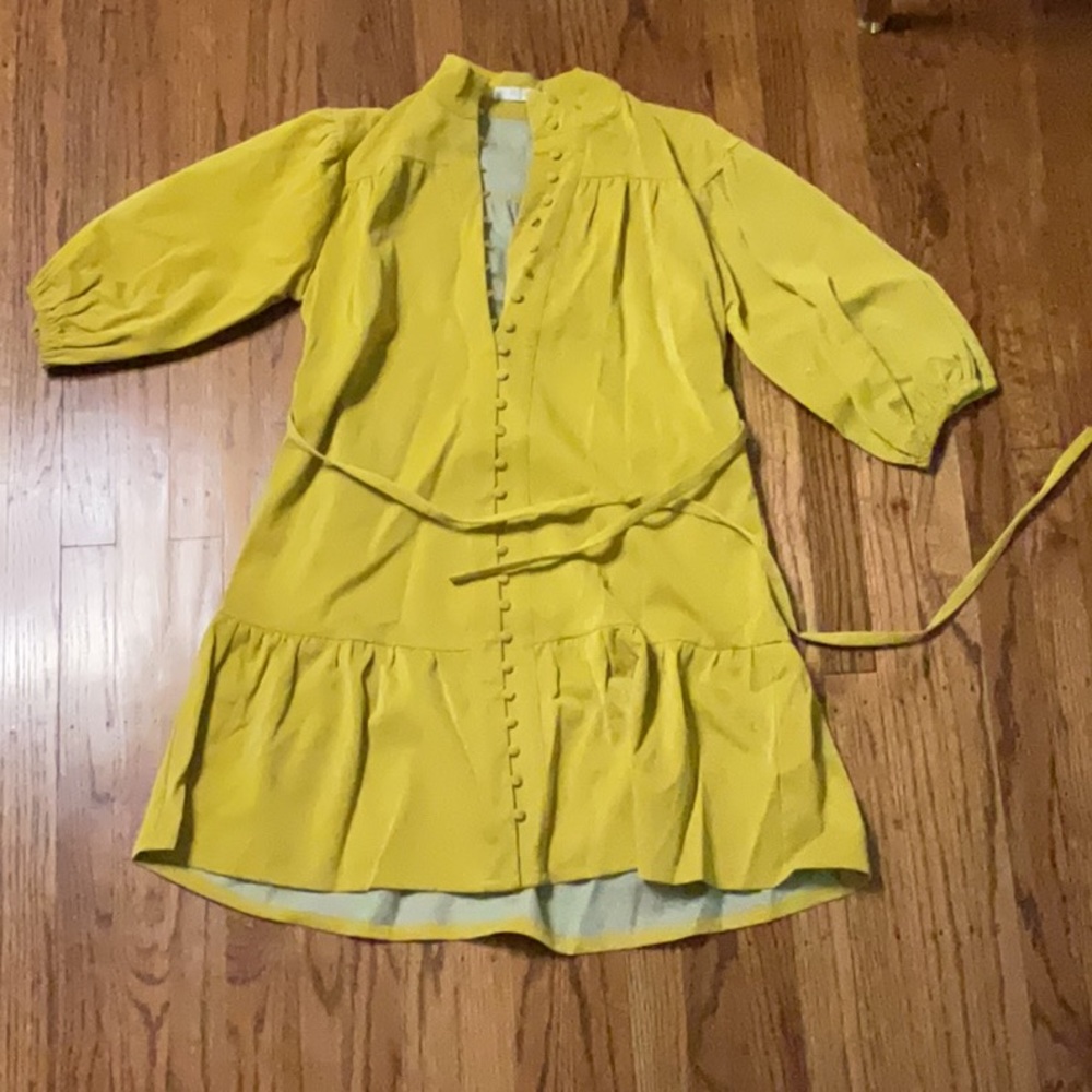 Mulla yellow midi dress